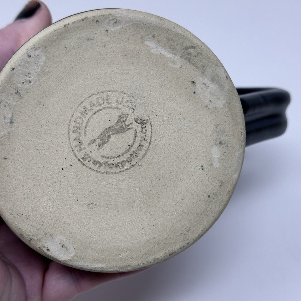 Grey Fox Pottery Blackbird Coffee Black Mug - Picture 4 of 4
